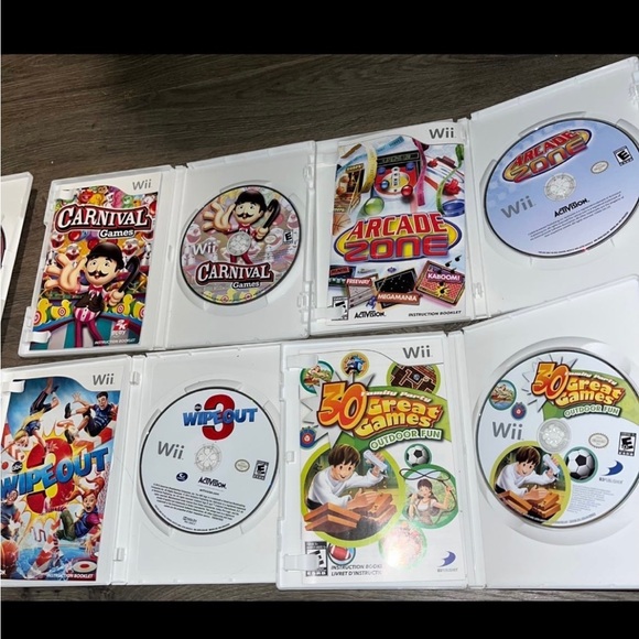 Wii Games Bundle Arcade and Carnival Games, Wipeout, etc - Picture 2 of 3